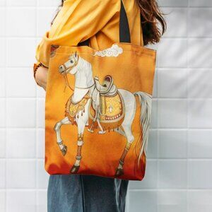 Elegant Equestrian Horse Polyester Tote Shopping Bag (BRAND-NEW & SO CUTE!)